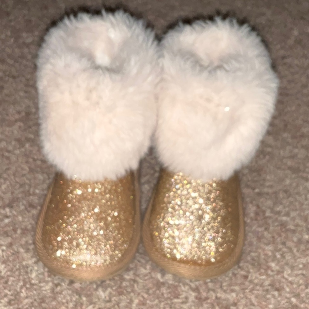 Gold boots
